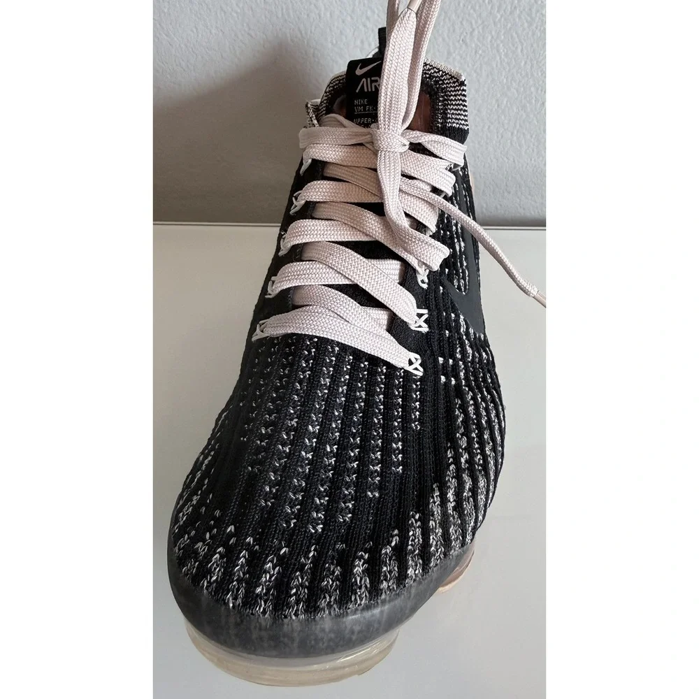 Nike Air VaporMax Flyknit 3 Black & Barely Rose | Women's Shoes (Size: 7)